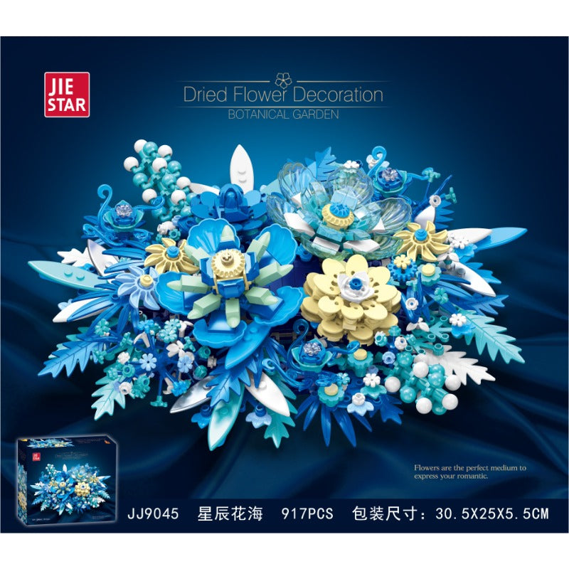 Dried flower building block set – finished model