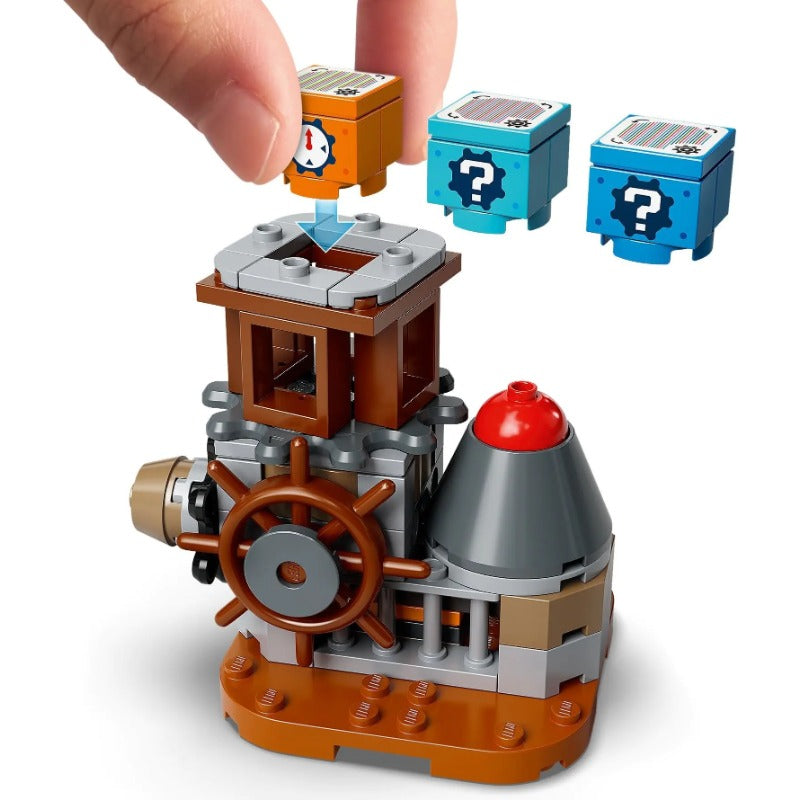 Detail of the interactive elements on the playset build