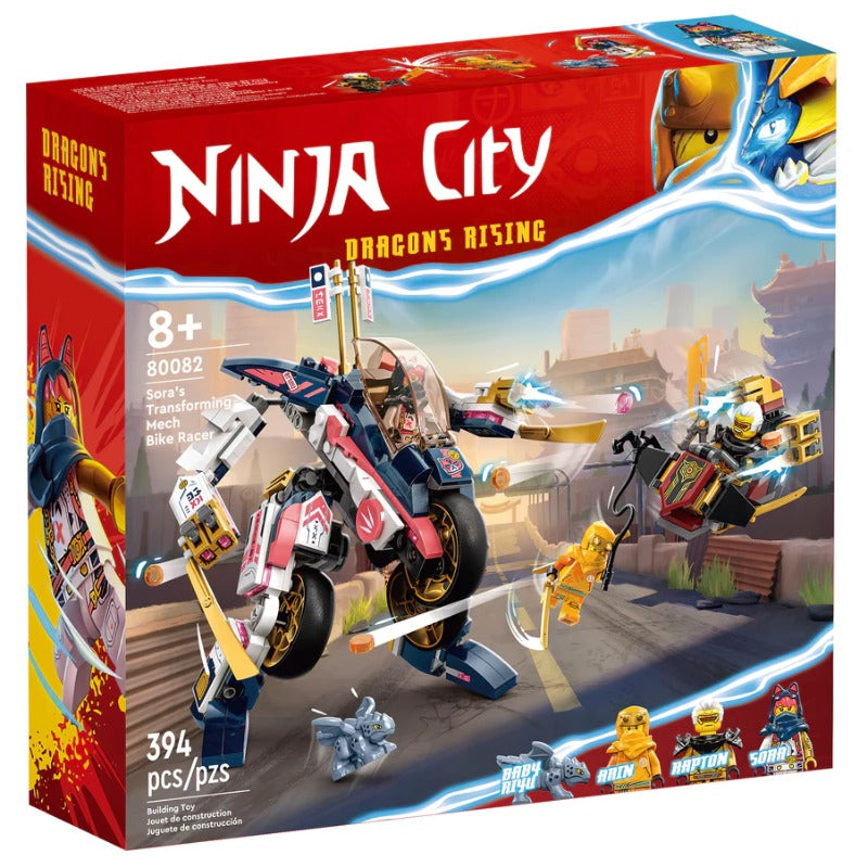 Sora's Transforming Mech Bike Racer building block set, main product image