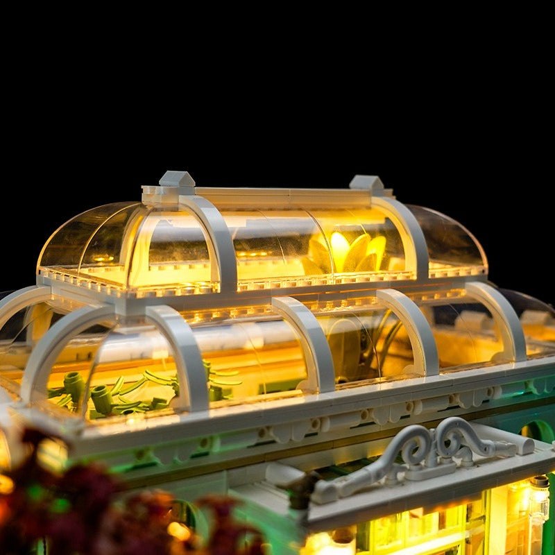 Decorative botanical garden brick model prepared for display