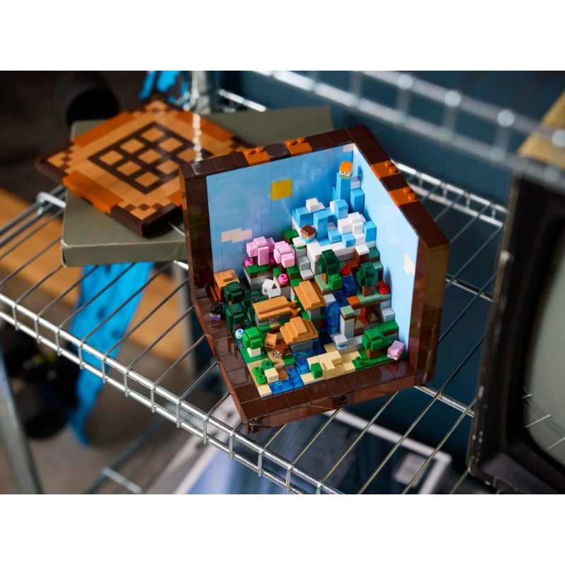 Final gallery view of the crafting table building set