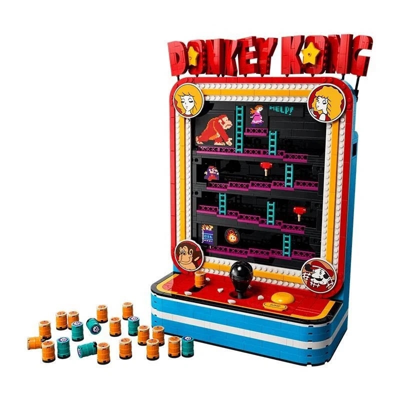 Donkey Kong Arcade Building Block Set 72051 – 1,367 Pieces | Retro Gaming Collector Display Model | Compatible Brick Kit for Adults