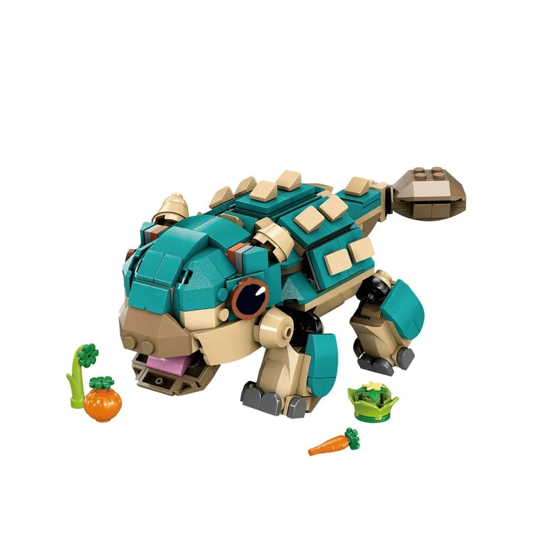 Ankylosaurus block set image for display and collection use