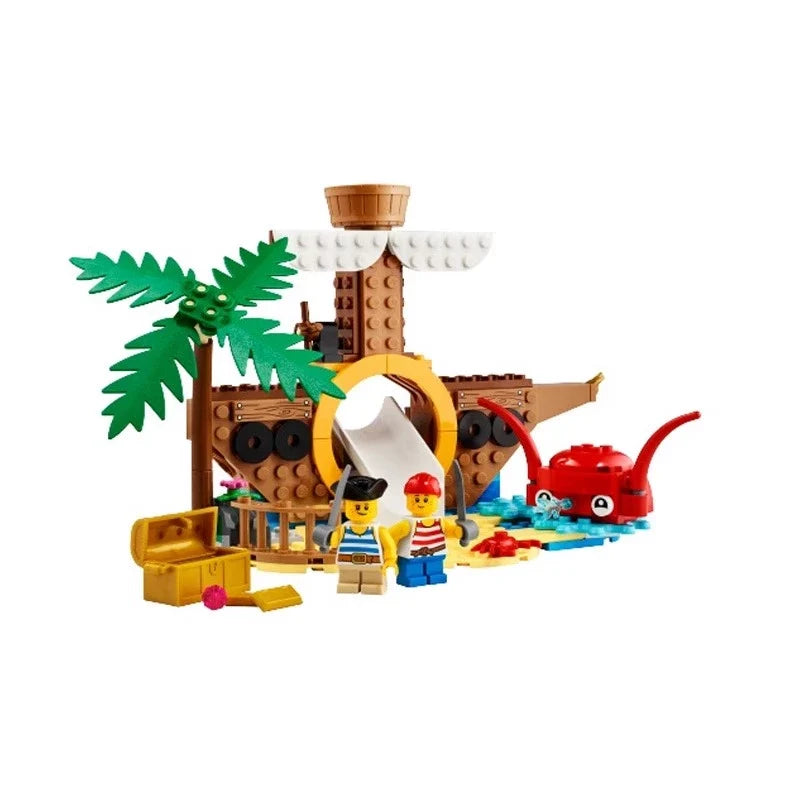 Gallery photo of the finished small pirate ship display set