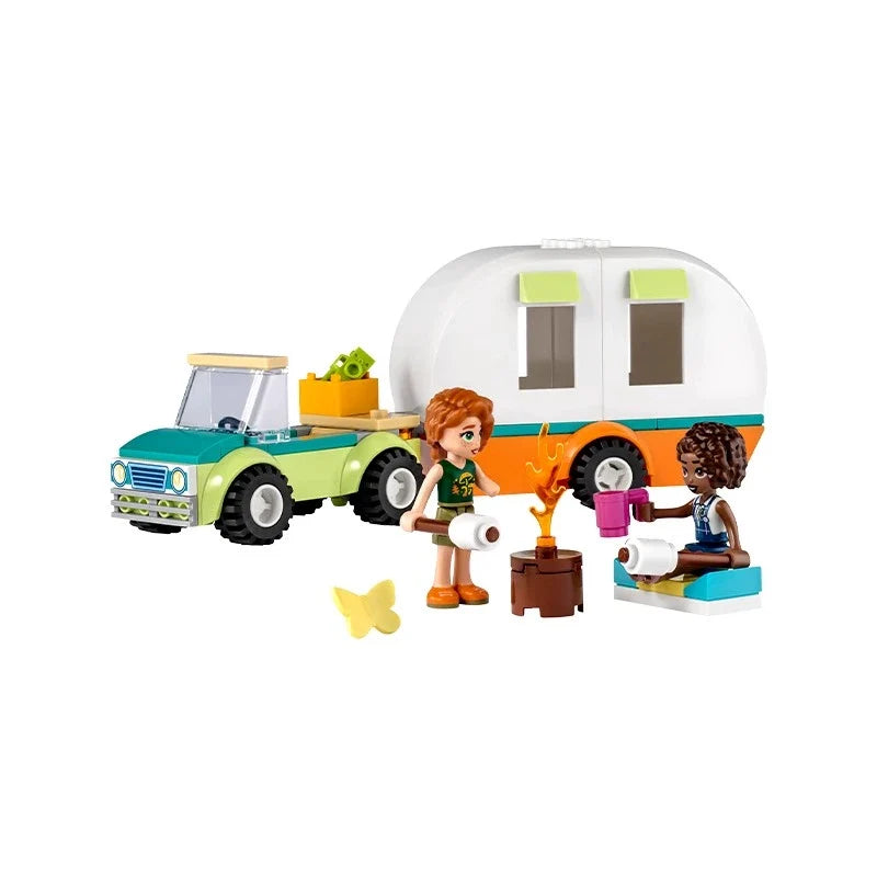 Another product photo of the completed compact camping model