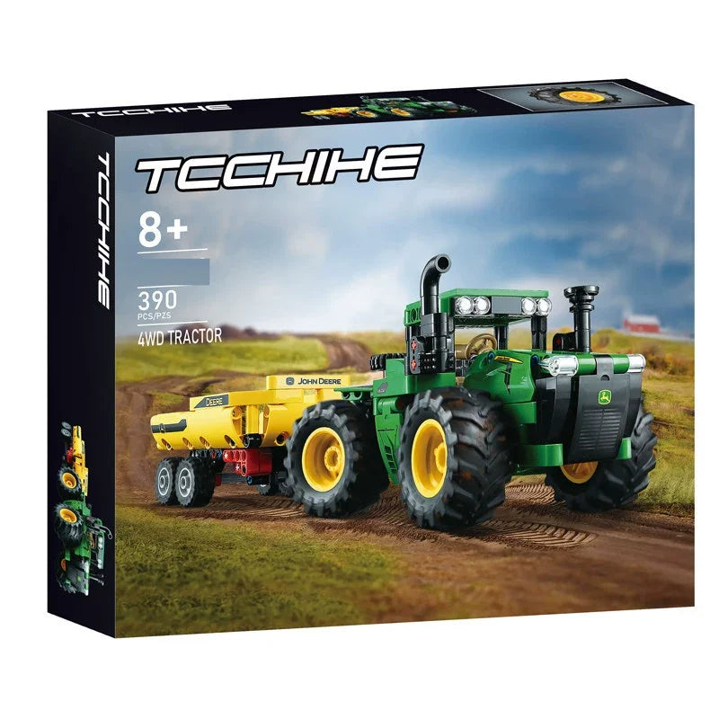 Farm tractor building set image for display and collection use