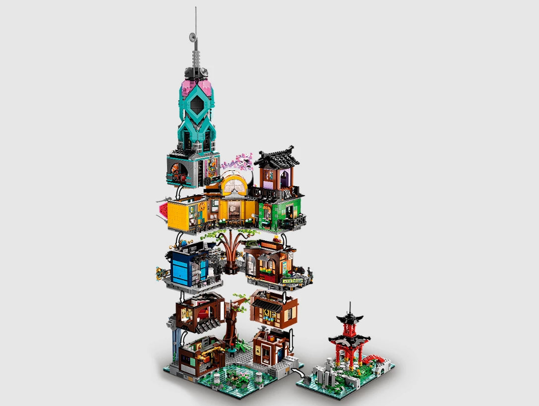 Ninjago City Gardens Building Set 71741 – 5685 PCS Modular Tower City Kit | Premium Collector Brick Set