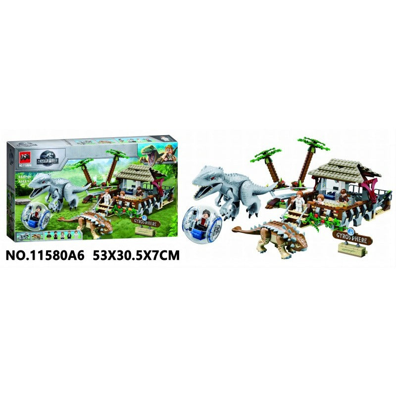 Ankylosaurus armored dinosaur building block figure with tail club