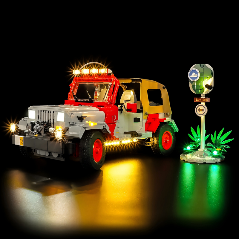 Safari jeep model with optional LED lighting kit installed