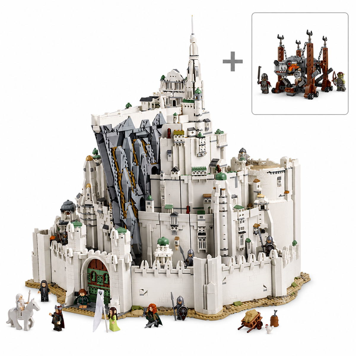 Minas Tirith building set with gift add-on