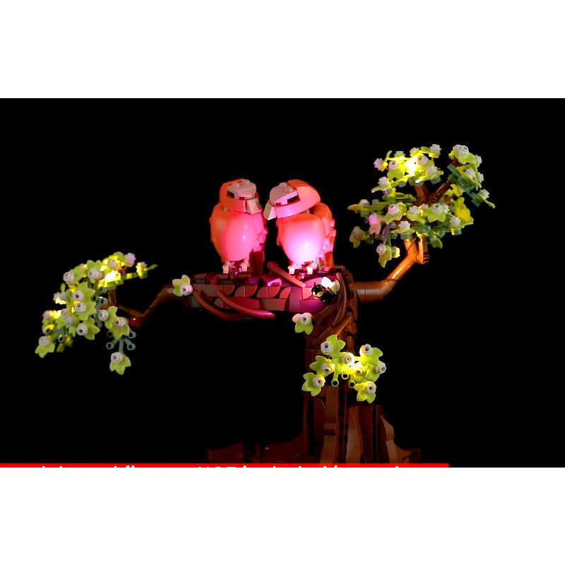 Love Birds building block set with LED lighting option