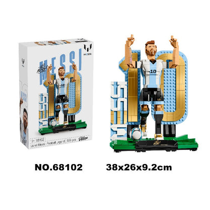 Lionel Messi football legend brick figure