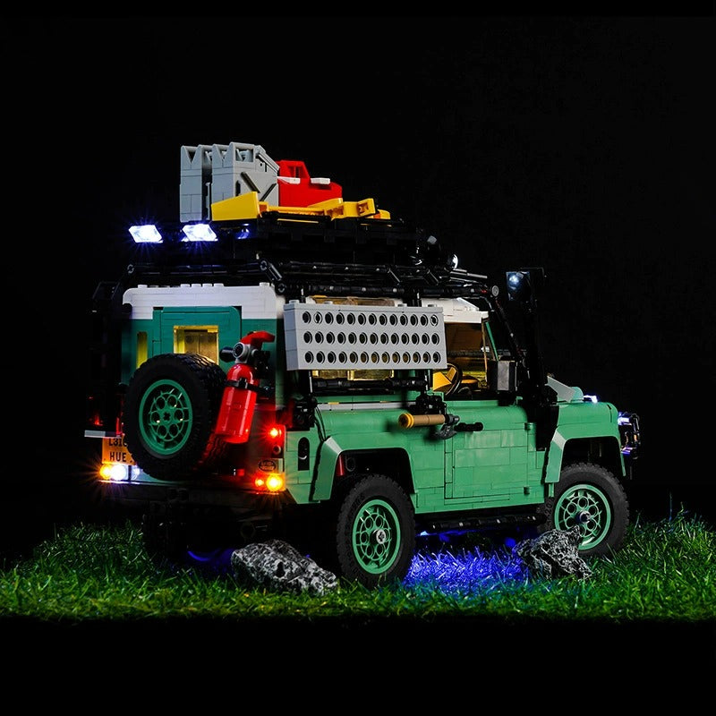 Close-up of SUV building block interior detail