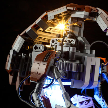 Droid model shown with its lighting components
