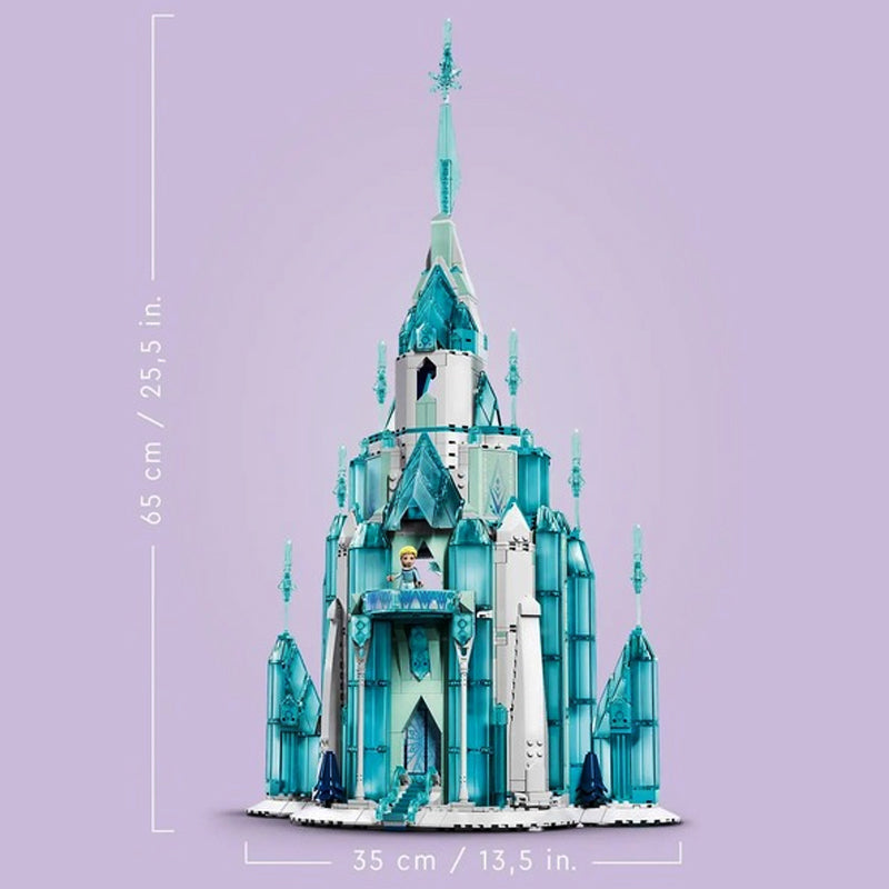 Assembled crystal ice castle building block model