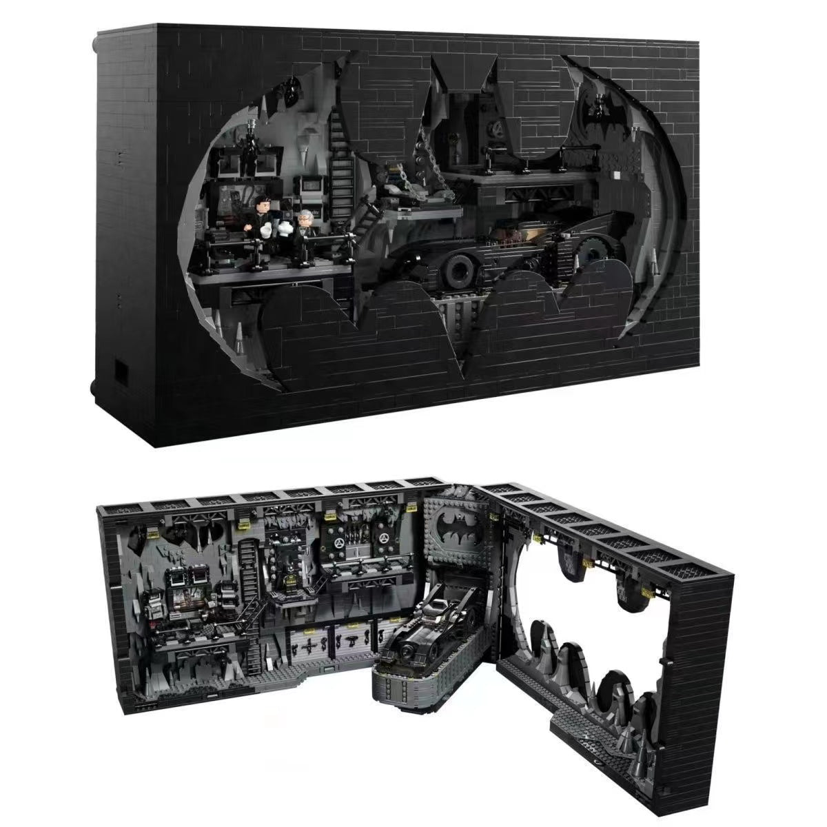 Batcave shadow box building block set, bricks only version