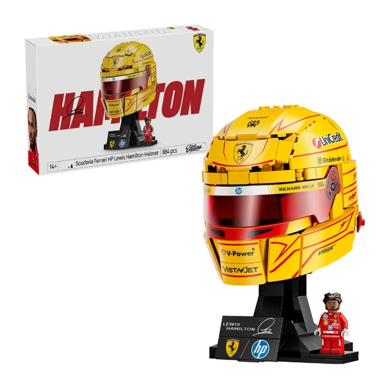 Scuderia Ferrari HP Lewis Hamilton helmet building block model