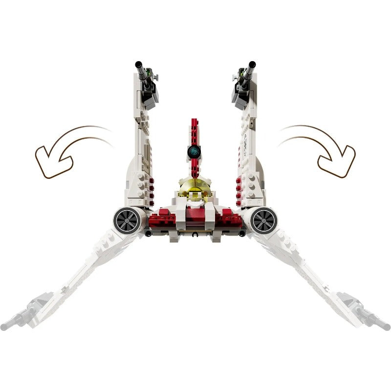 Underside view showing the starfighter's engine detailing