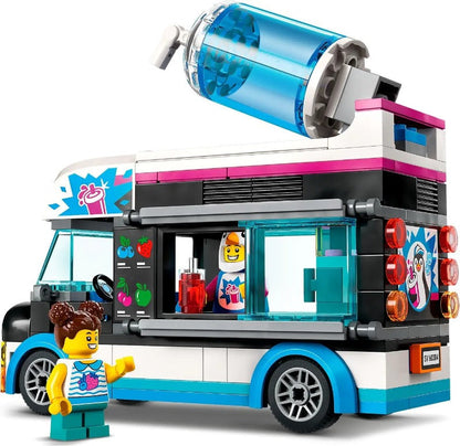 Top view of the slushy van building block build