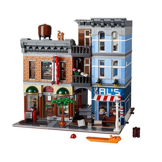 Detective's Office Building Set front view display model