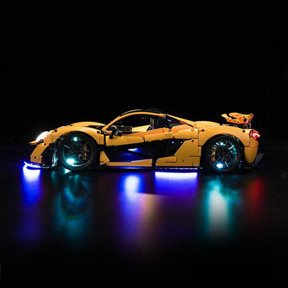 Additional lighting view of the car model