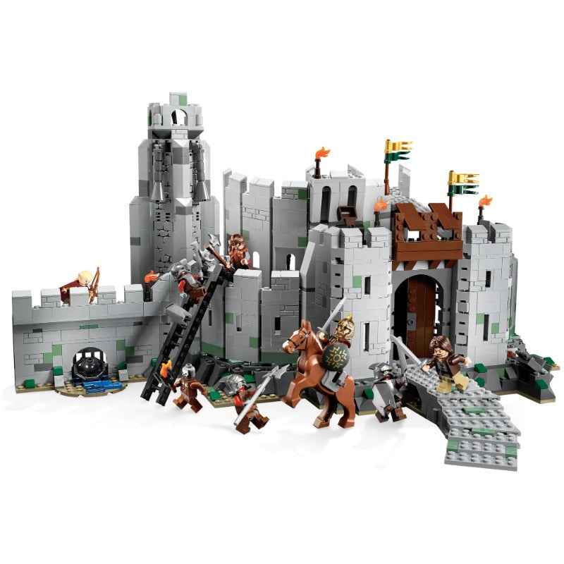 Additional view of the Battle of Helm's Deep brick scene