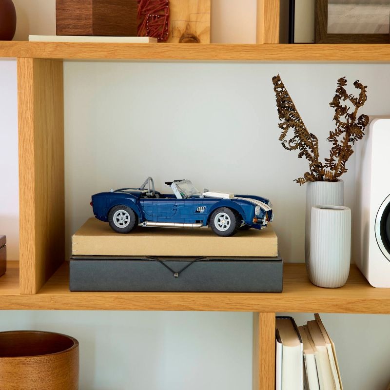 classic American roadster building block model, front grille and headlight detail