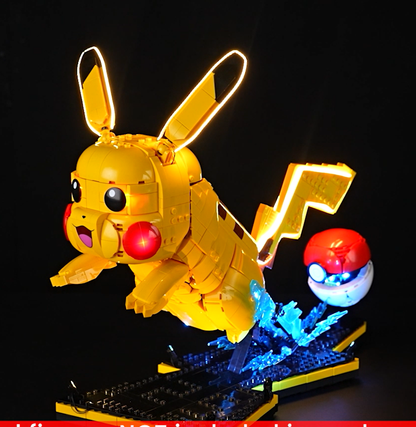 LED lighting option for the Pikachu and Poké Ball building block set