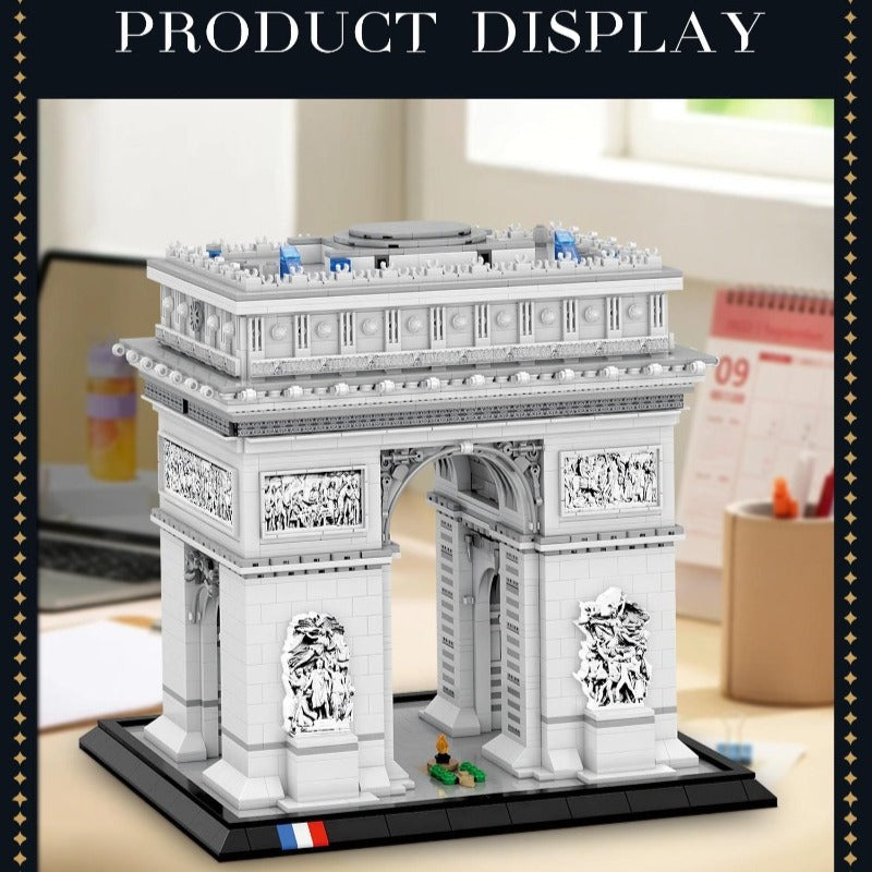 arc de triomphe building block set front view