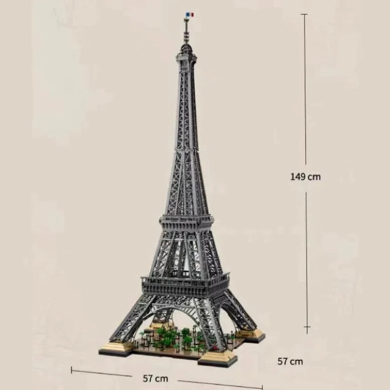 10001 PCS Eiffel Tower Building Block Set