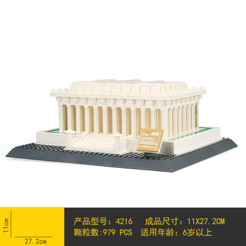 World Landmarks Street View Building Set Series packaging and included parts