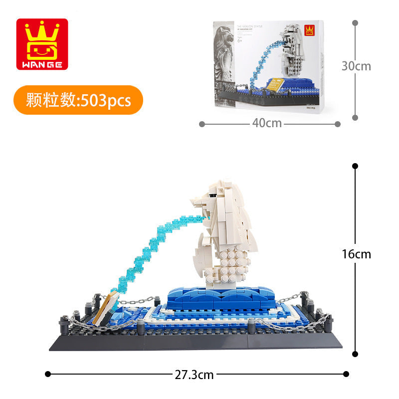 World Landmarks Street View Building Set Series alternate angle display shot