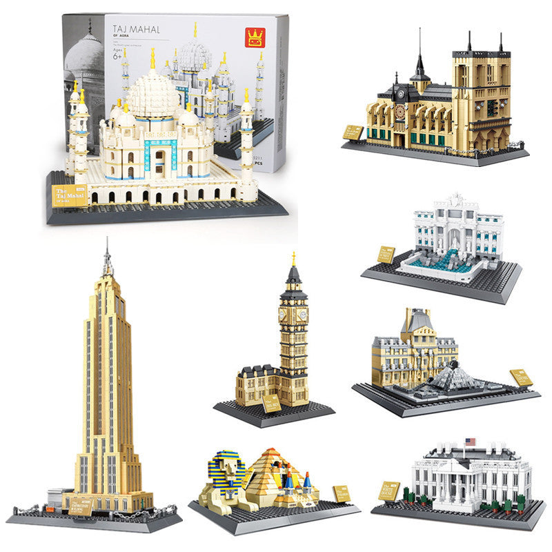 World Landmarks Street View Building Set Series side angle building block construction