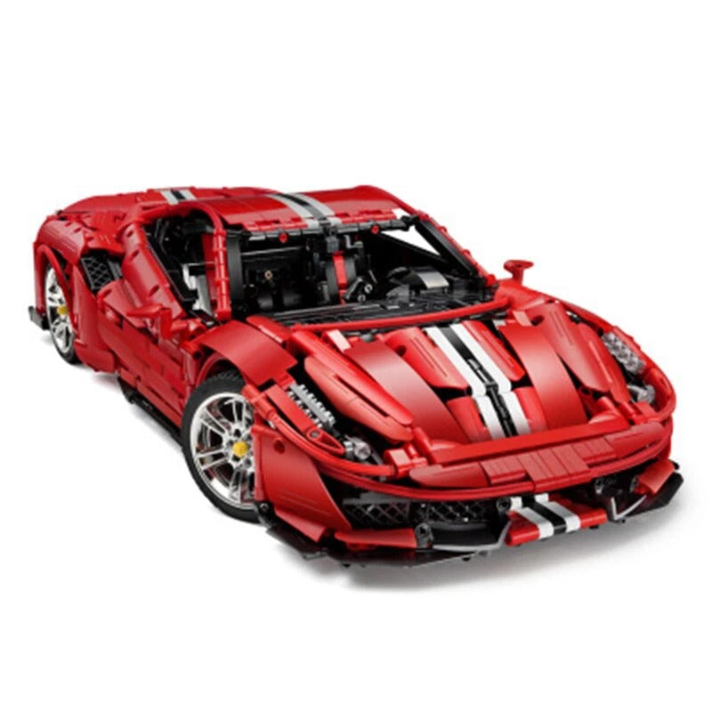 RC supercar building block model, alternate angle