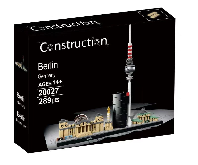 Berlin Germany skyline architecture building block set
