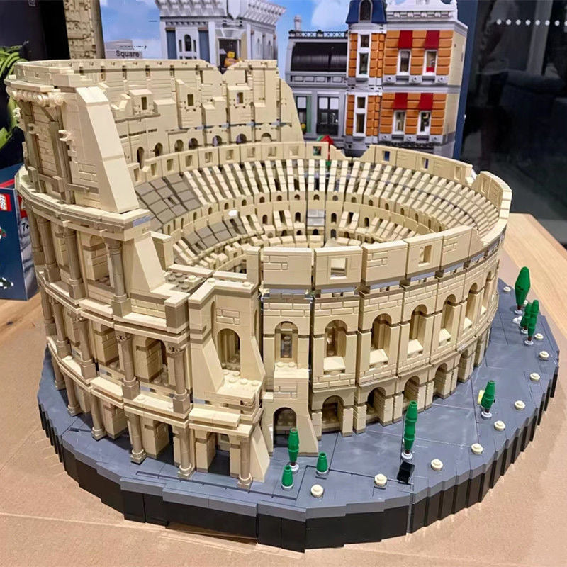 Colosseum Ancient Arena Building Set construction process step view