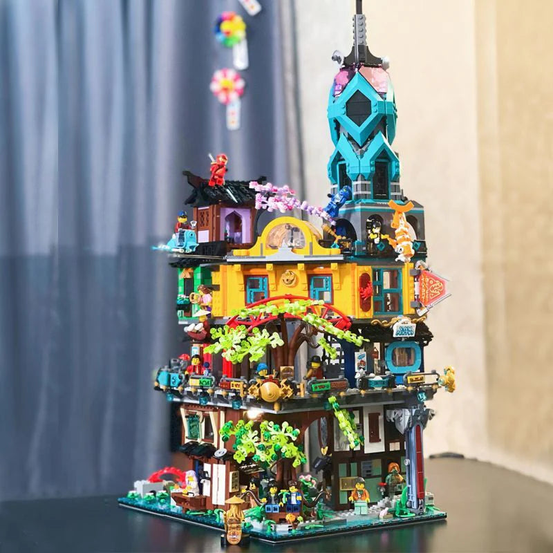 Ninjago City Gardens Building Set 71741 – 5685 PCS Modular Tower City Kit | Premium Collector Brick Set