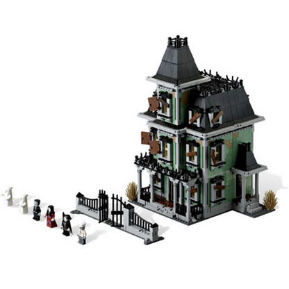 Haunted House Building Set detailed close-up of brick construction