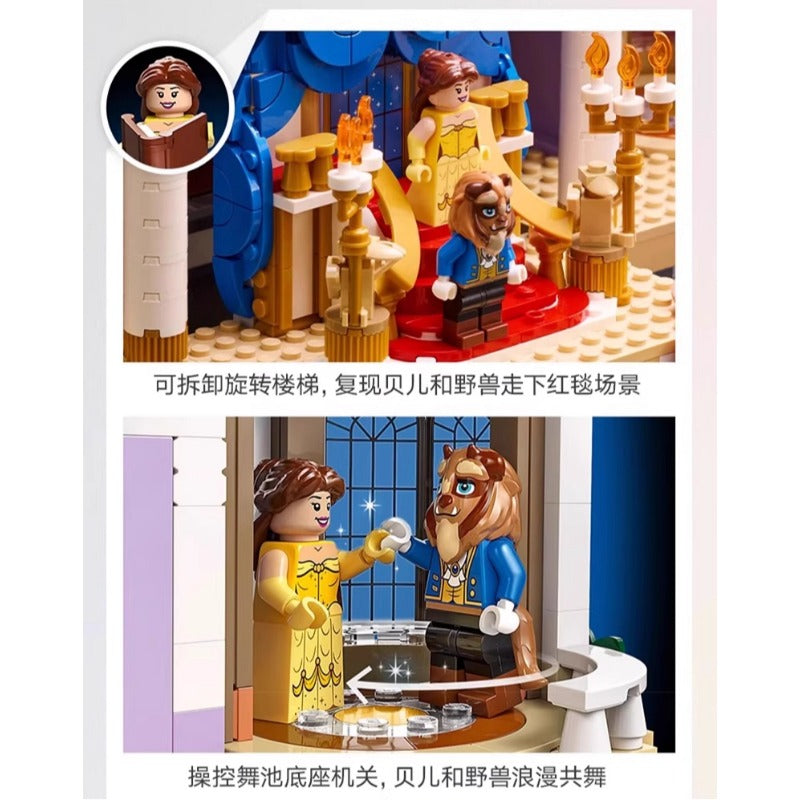 Castle building block set photographed close up