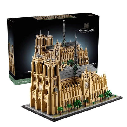 Side angle of the 4383-piece landmark model