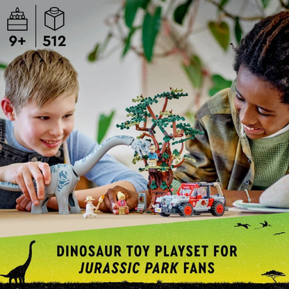 Brachiosaurus building block set standing display pose