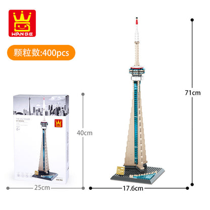 World Landmarks Street View Building Set Series scale reference display shot