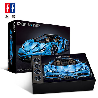 anniversary edition Italian supercar building block model, alternate angle four