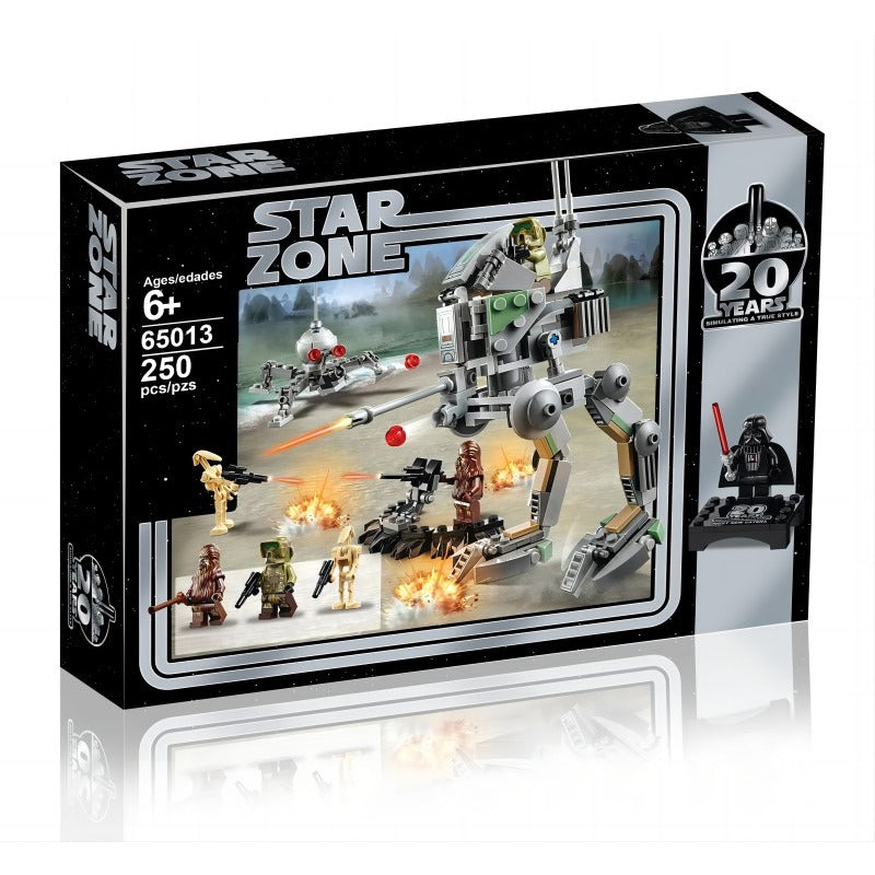 Clone scout walker vehicle building block model assembled