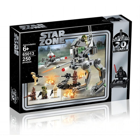 Clone scout walker vehicle building block model assembled