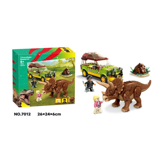 Triceratops Research dinosaur building block set main product photo