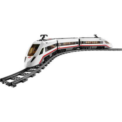 Carriage detail of the 659-piece passenger train build