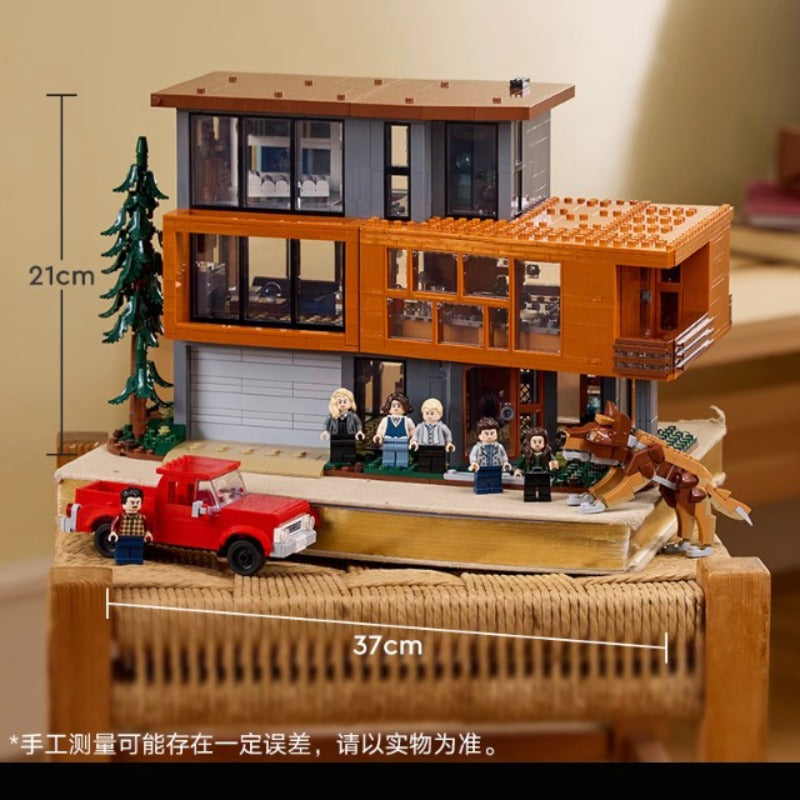 House building block model from another angle