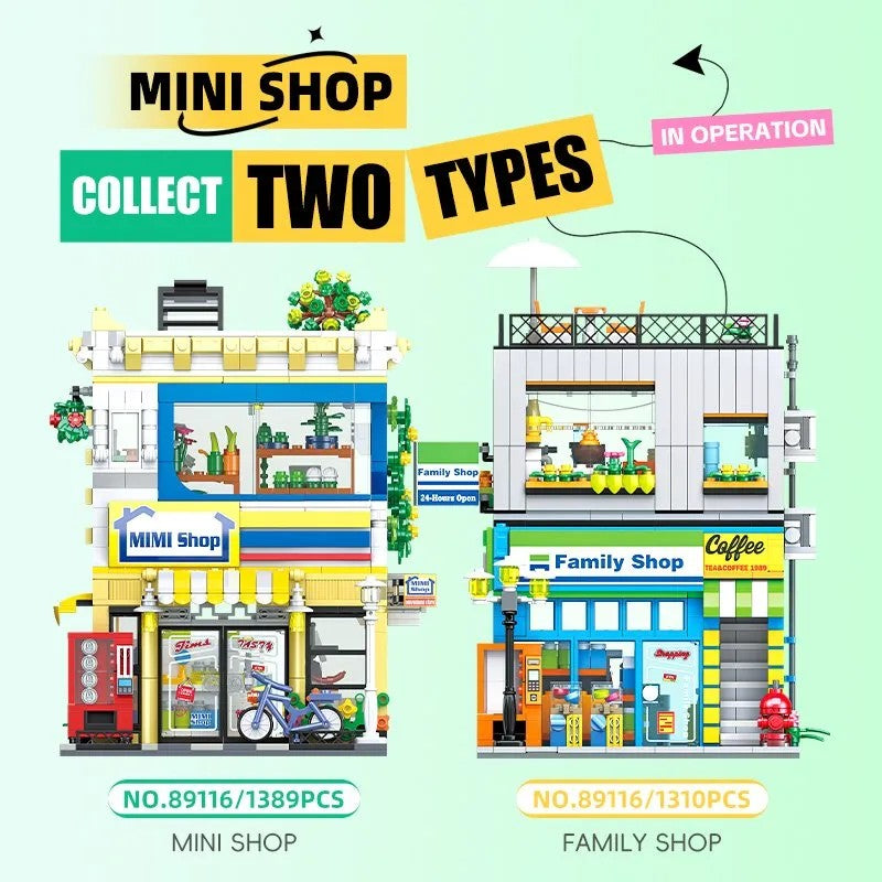 Mini Shop and Family Shop Building Block Set – detail view 2