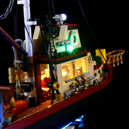 Final gallery view of the JAWS-themed building set